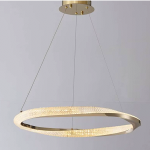 Lampa sufitowa złota połysk LED 60cm 43Watt L178